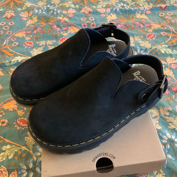 Dr. Martens Zebzag Suede Slingback Mules - Picture 2 of 4